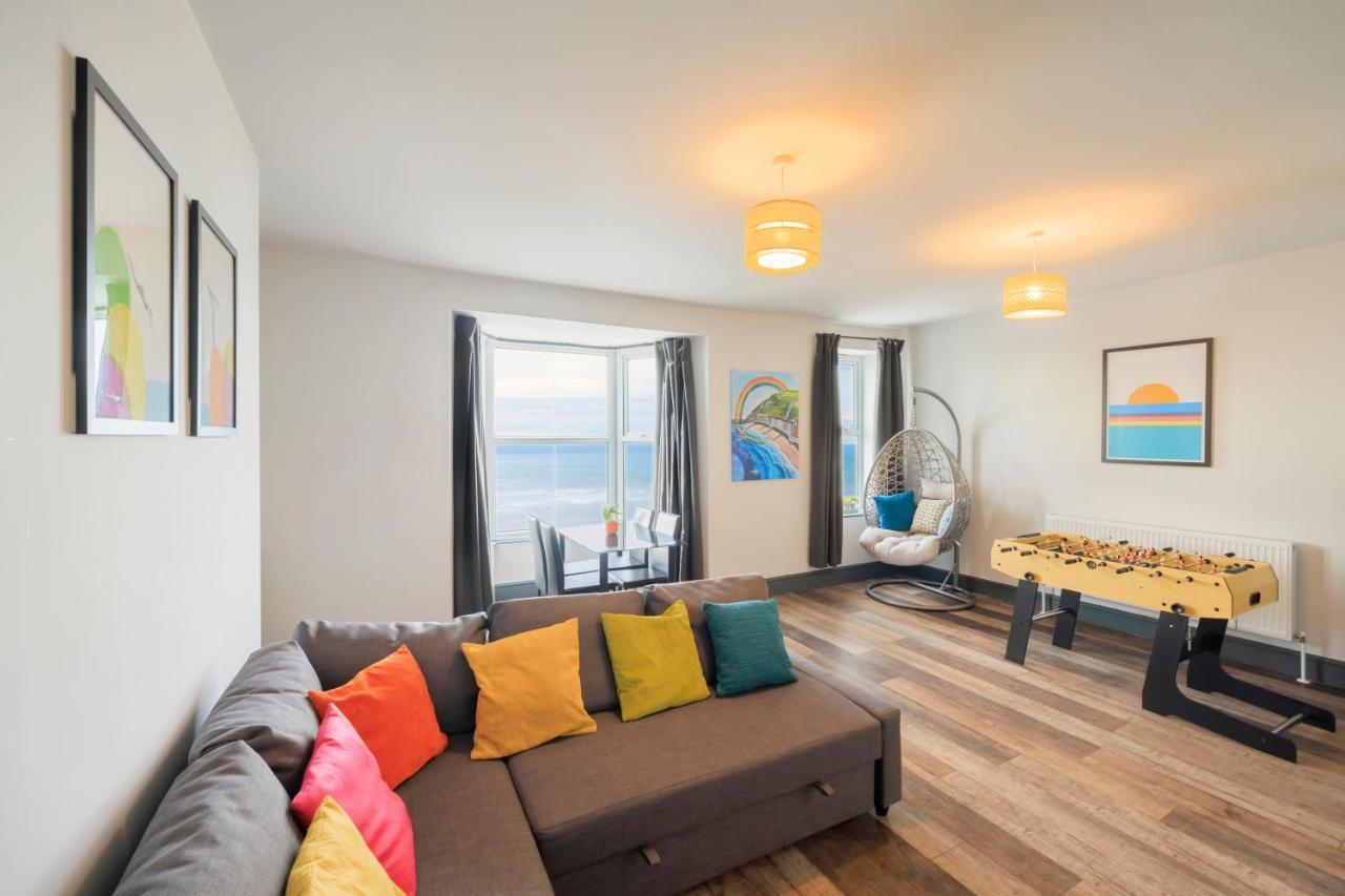 Seafront Apartment With Balcony, Parking And Sea Views Aberystwyth Exterior foto