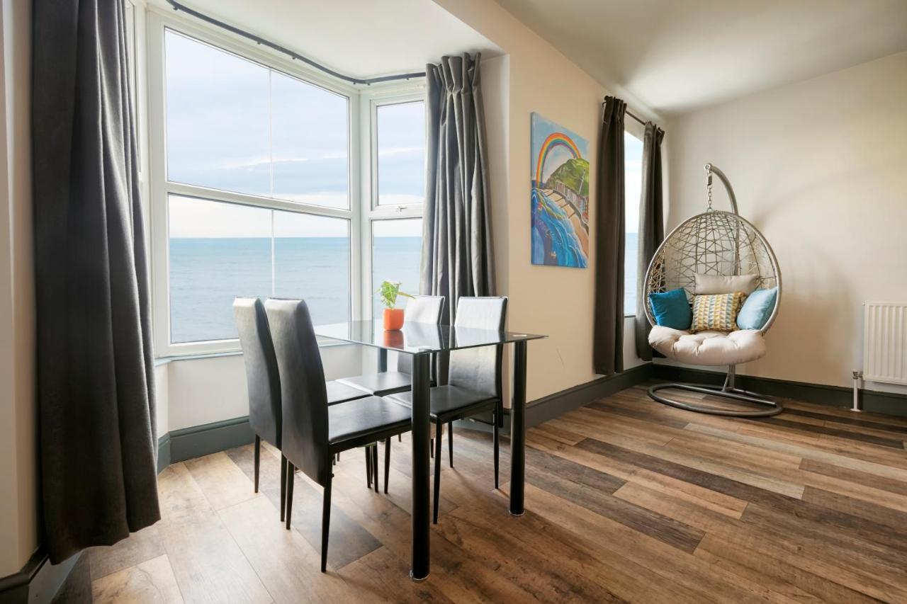 Seafront Apartment With Balcony, Parking And Sea Views Aberystwyth Exterior foto